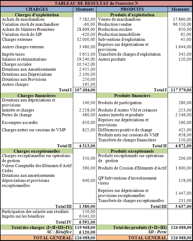 Analyse des documents de synthèse Cas PEUPLIER